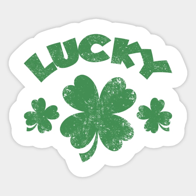 Funny T-Shirt Lacky Happy St Patrick's Day Sticker by SparkStyleStore